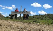 At the top of Lundean's Nek Pass, the sign post required a bit of a helping hand.