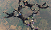 Voodoo 8-way Team Prepares for Skydiving World Championships