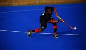 Lwandile Msutu launches a pass during Eastern Province's 5-1 win over North West at the SA Men's Interprovincial Tournament on Tuks Astro in Pretoria Wednesday..