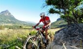 Conrad Stoltz in action during the 2013 Pennypinchers Origin Of Trails 2-Day Mountain Bike (MTB) Stage Race in Stellenbosch. 