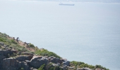 Riders tackle a rocky descent during the 13km urban-assault style prologue on the opening stage of the 2015 Cape Pioneer Trek in Mossel Bay, South Africa on Sunday.