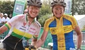  Swedish marathon champion Jennie Stenerhag (right), pictured here with Robyn de Groot at this year’s sani2c, was the women’s race winner at the inaugural Bestmed Paarl MTB Classic, presented by the City of Drakenstein, in the Cape Winelands on Sunday. 
