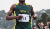 Forest Marathon - 21 km winner Tshepo Ramonene.