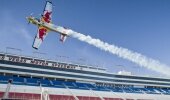 Britain’s Paul Bonhomme is holding a slim one-point lead over Hannes Arch and Nigel Lamb as the upset-filled Red Bull Air Race World Championship moves to Las Vegas for the penultimate stop of the thrill-filled 2014 season, which has featured four different winners in six races so far.