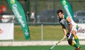 SA and WP striker Shannon Boucher slips a pass across Mohamed Waleed. 
