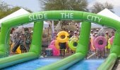  Slide the City is one of the longest commercial waterslides in the world.