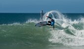 Mick Fanning in action during the JBay Open, prior to the shark encounter 