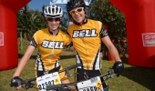 Hayley Smith and Darryn Purtell winners of the inaugural Seabreeze Build It Bitter-Sweet MTB Challenge.