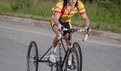 T2 Tricyclist, Goldy Fuchs is making excellent headway at the UCI Para-cycling Road World Cup series in Germany, only a few days before the World Championships in Nottwil, Switzerland, from 28 July to 2 August.