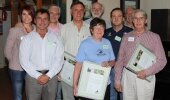 Left to Right: Lisa Breedt (The Success Academy), Dr Richard Lewis (WESSA Chairman of the Board), Peter du Toit (The Success Academy), JC van Rensburg (Brits-Hartbeespoort Rotary), Prof Les Underhill (back), Margaret Crampton (Chairman, WESSA Grahamstown Branch (front)), Dr Thommie Burger (WESSA CEO), Willem Hazewindus (Chairman, WESSA Northern Areas), Vincent Carruthers 