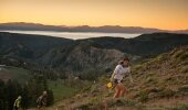 International ultra-runner, Nick Clark, USA, during the WS 100 race in California were trail running started as a competitive sport.