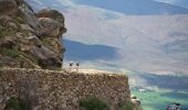 Riders climb the magnficent Swartberg Pass to the mountain-top finish on Stage 4 of the Cape Pioneer Trek from De Rust to Swartberg Pass, South Africa on Thursday.