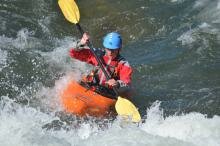 Excellent form from one of SA's top junior paddlers Jonathan