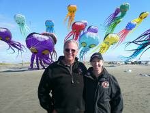  Susan and David Gomberg with octipi kites