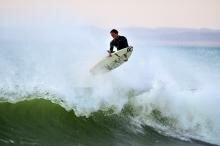 Surfing in Namibia