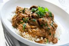 Hearty Russian Beef Stroganoff & Lemon Custards