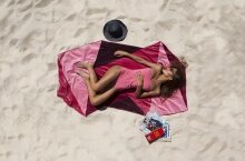 Hip, Geometric Beach Towels That Magically Repel Water