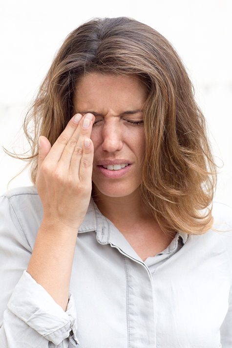 Pain in the eye could signal an infection.