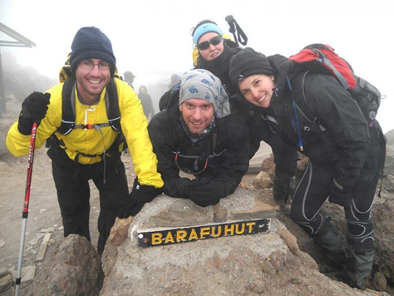 Reaching base camp very cold and tired. do it now magazine, doitnow, adventure, kilimanjaro, kili, climbing, mountaineering