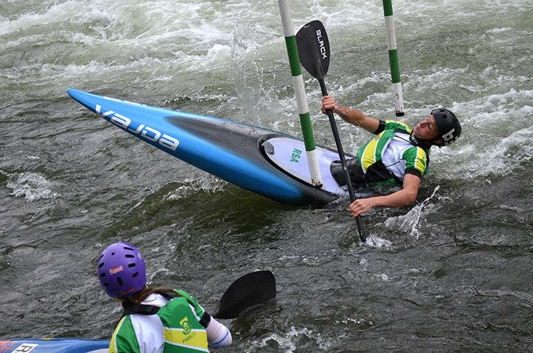 Brandon Orpwood taking tight lines at the African Championships.