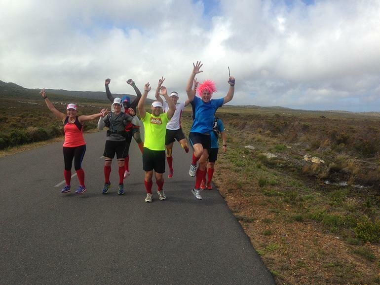 Running through Cape Point Nature Reserve. 