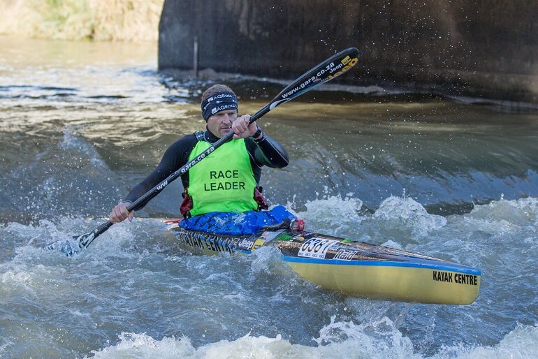 Jeep Team/Kayak Centre's Hank McGregor is well poised to launch a strong challenge for a record tenth Berg River Canoe Marathon title after his stage one victory.