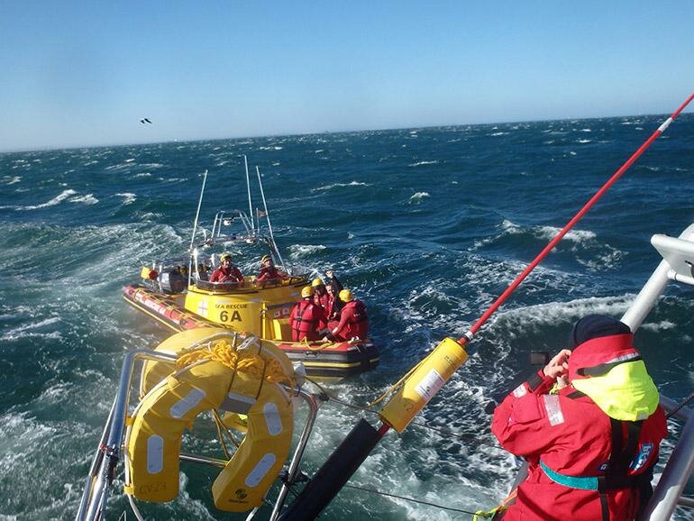Global Yacht Race crew thank NSRI Port Elizabeth Rescuers Global Yacht Race crew thank NSRI Port Elizabeth Rescuers
