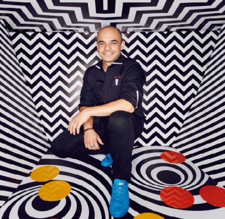 Adriano Zumbo, now Australia’s most celebrated pastry and dessert chef, known for his croquembouche tower, V8 cake and fairy-tale house on MasterChef Australia.