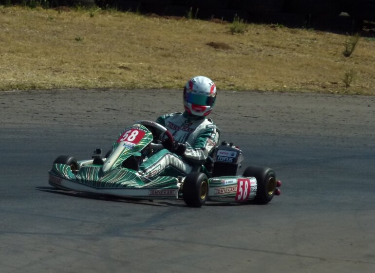 Benjamin Habig leads the DD2 class in the 2014 SA Rotax Max Challenge