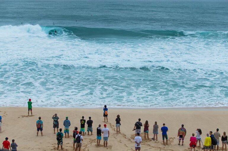 Competition has been called OFF for the day at the Billabong Pipe Masters