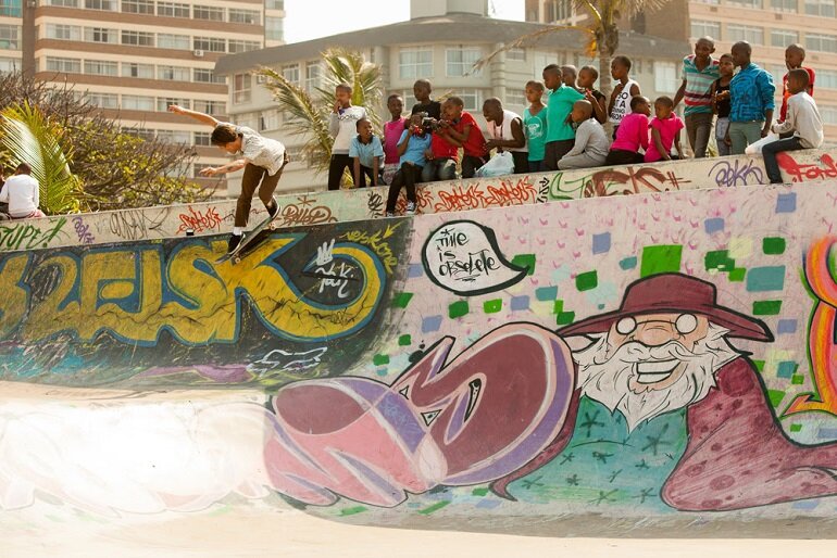 Kevin Long at the Beachfront park, Durban. Kevin Long at the Beachfront park, Durban